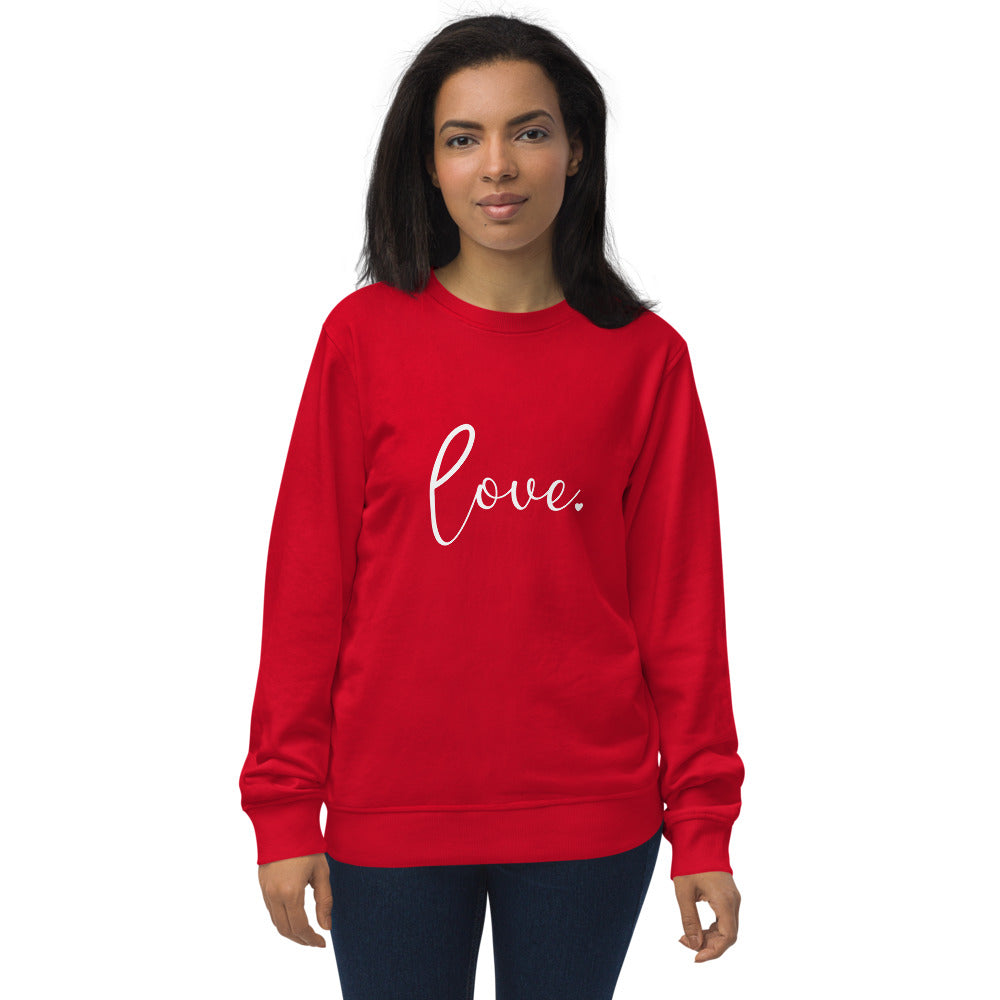 Unisex organic Signature Love Movement Crew